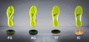 Các loại đế của giày đá bóng