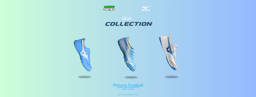 Giày Mizuno bóng đá và bộ sưu tập màu xanh